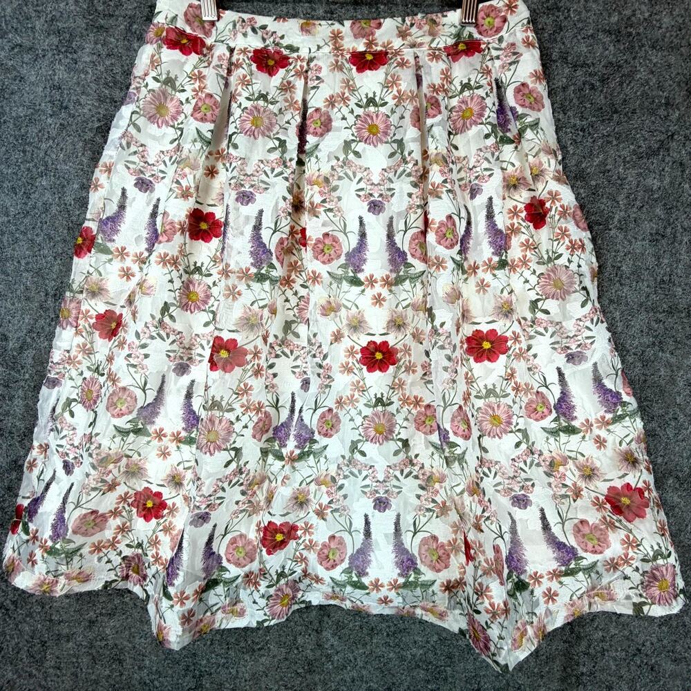 Derhy Skirt Womens Large Cottagecore Folk Romantic Garden Party‎ Boho Prairie